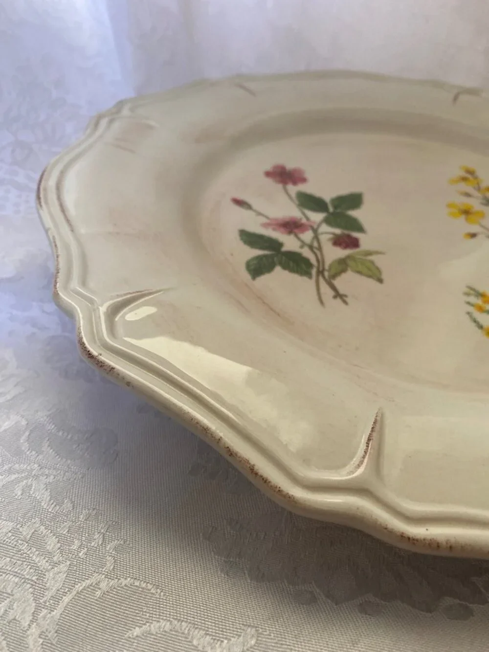 Loucarte Portugal Floral Ceramic Serving Platter 13.5